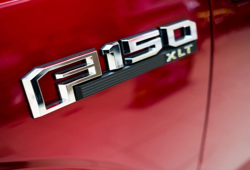 Logo of Ford F150 pick up truck