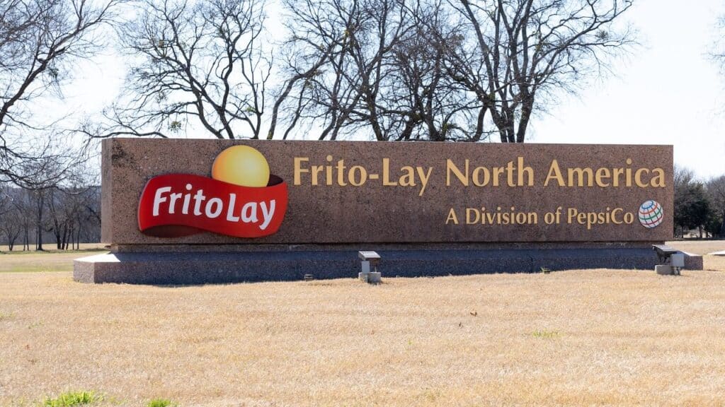 Frito-Lay North American headquarters at its Rosenberg facility in Plano, Texas, USA. Frito-Lay is an American subsidiary of PepsiCo.