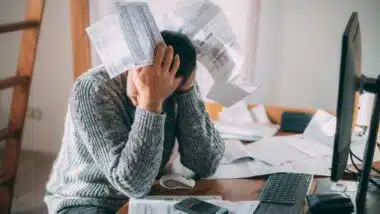 A man emotionally reacts to the increased costs