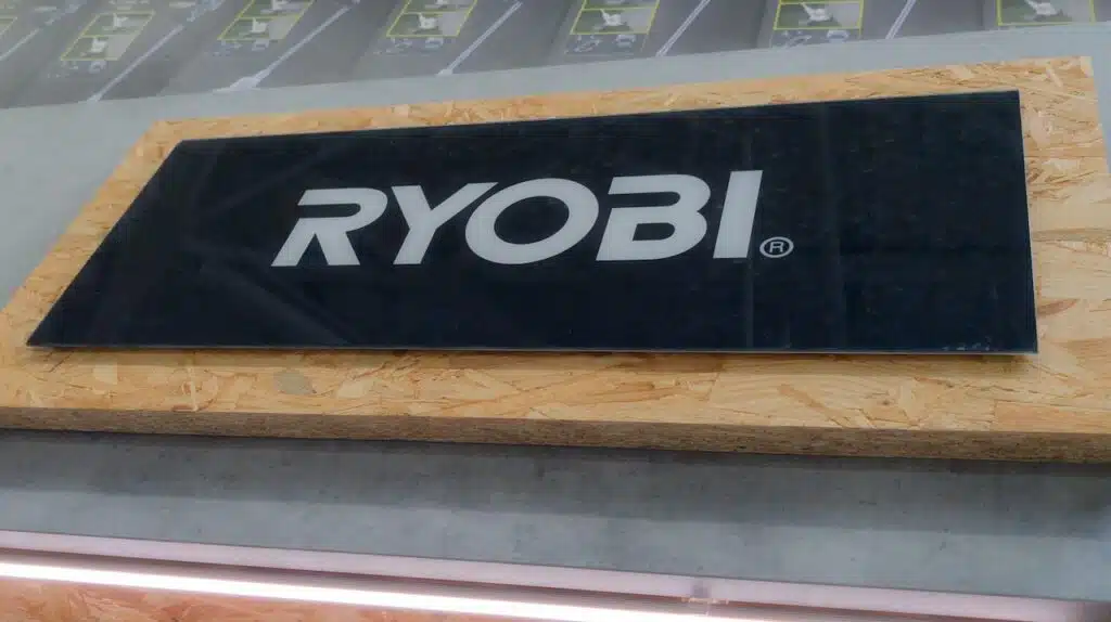 Ryobi tools logo sign and brand text