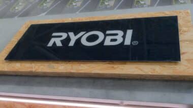 Ryobi tools logo sign and brand text