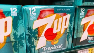 Cases of 7up Tropical Limited Edition Special Flavor Products Soda Pop