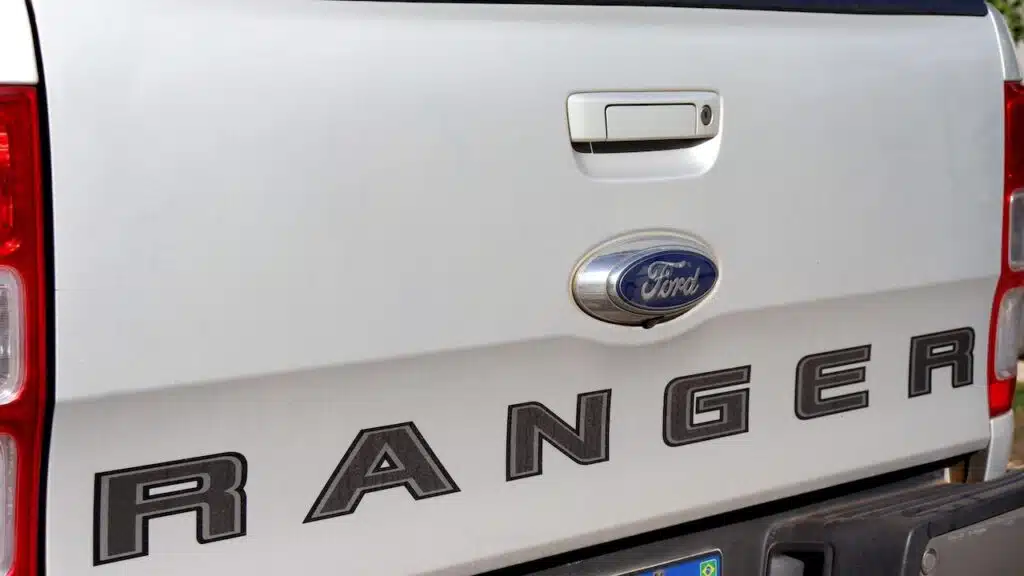 Ford Ranger logo on car.