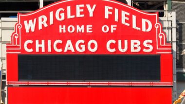 The Wrigley Field Baseball Stadium is Home of the Chicago Cubs since 1916. It can seat 41,019.
