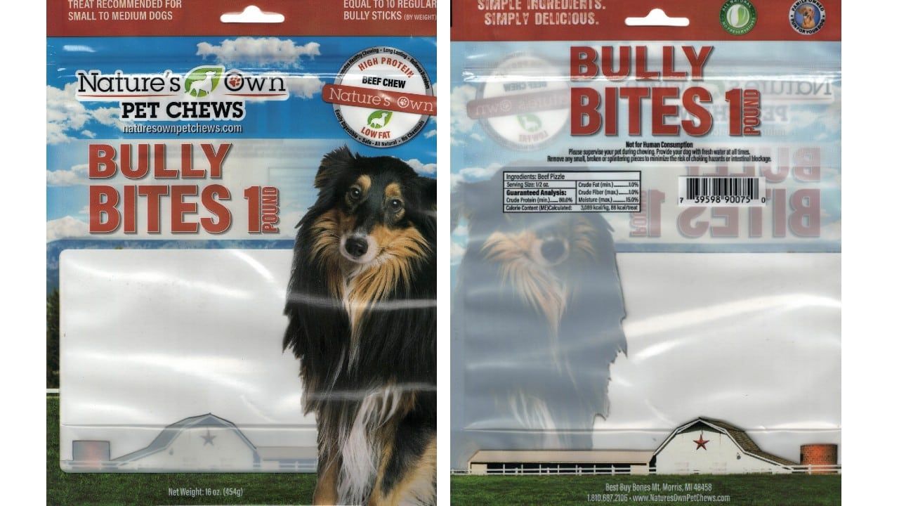 Best Buy Bones recalls Bully Bites pet treats over salmonella concerns
