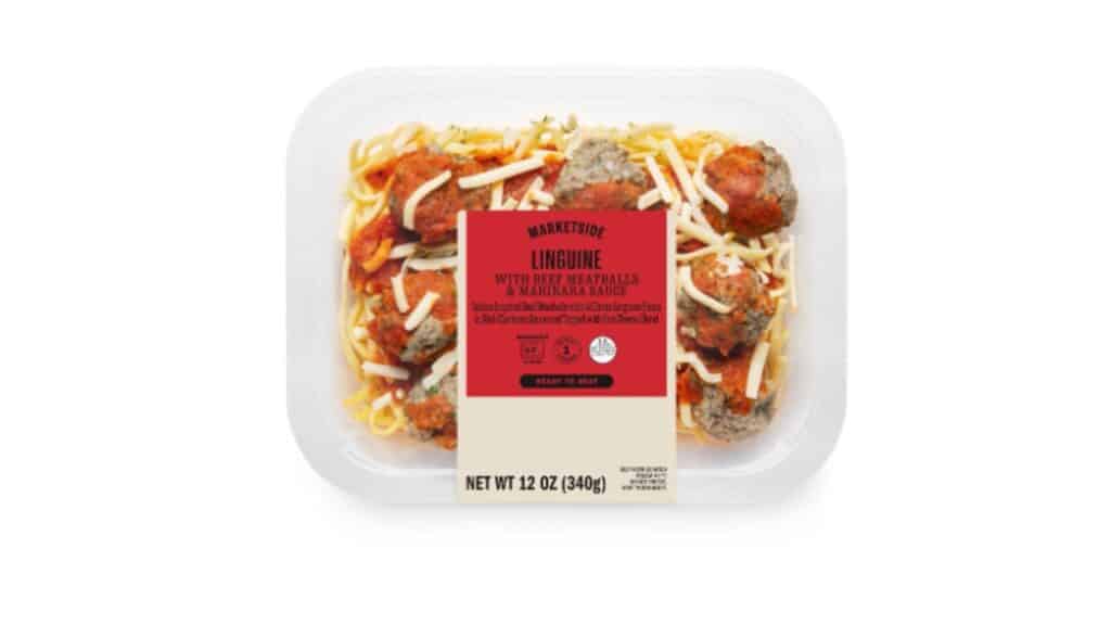 MARKETSIDE LINGUINE WITH BEEF MEATBALLS & MARINARA SAUCE