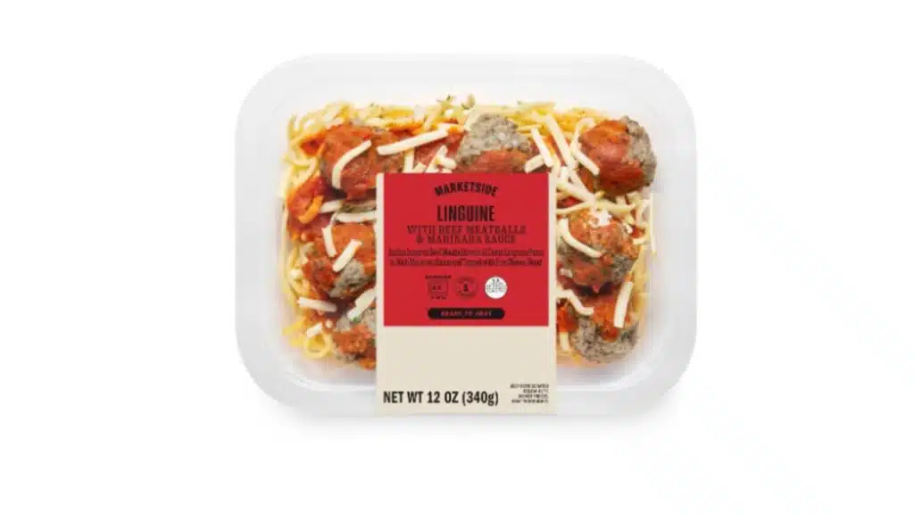 MARKETSIDE LINGUINE WITH BEEF MEATBALLS & MARINARA SAUCE