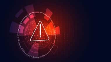 Abstract Risk Warning Symbol Danger Concept Background Speed Background Computer hacking, warning, being invaded by viruses, spyware, malware, trojans