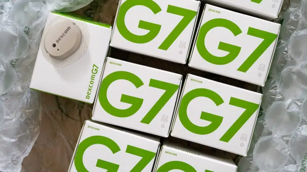 Boxes with continuous glucose monitoring.