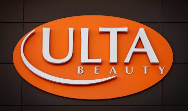 ULTA Beauty logo sign on the facade of the company store