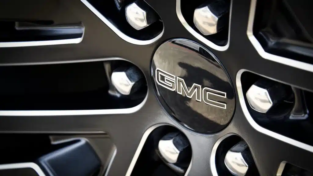 GMC wheel at a car show