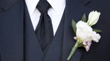 men's black tie