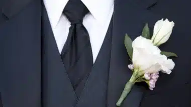 men's black tie