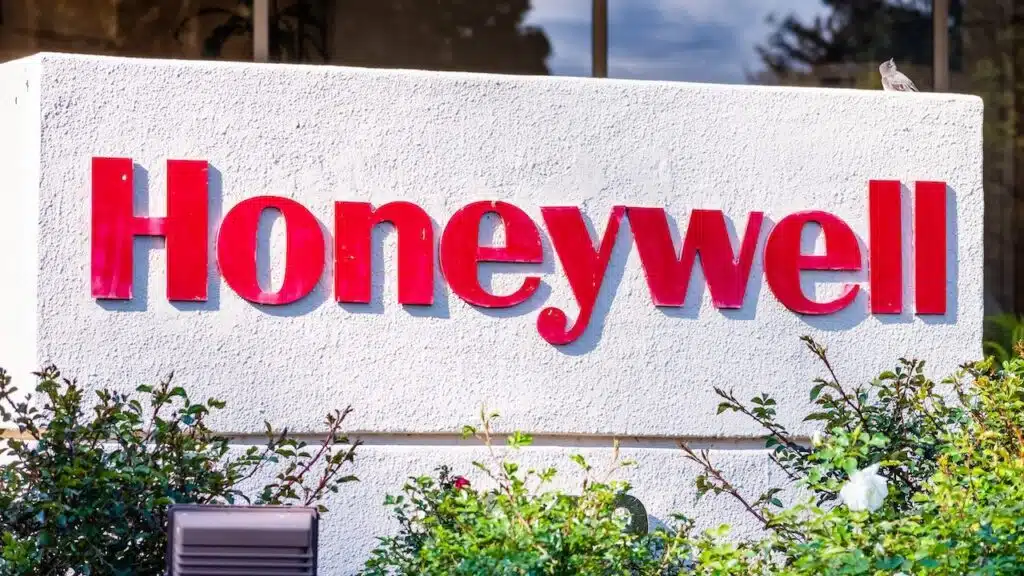 Honeywell logo displayed at their headquarters in Silicon Valley