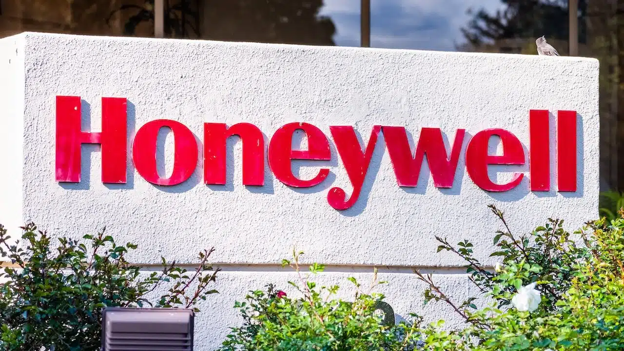 Honeywell logo displayed at their headquarters in Silicon Valley