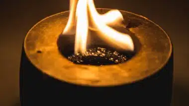 Tiny Round Tabletop Fire Pit