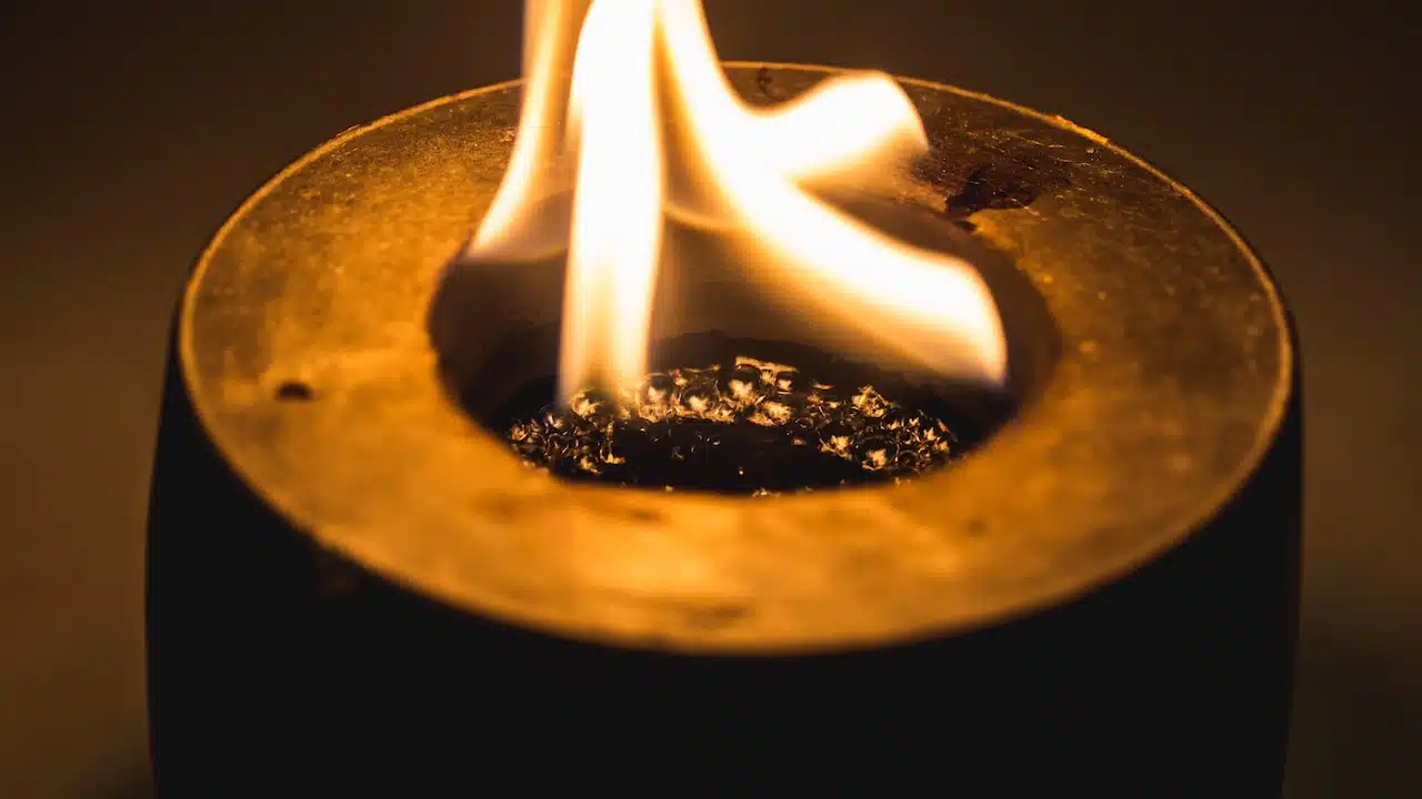 Tiny Round Tabletop Fire Pit