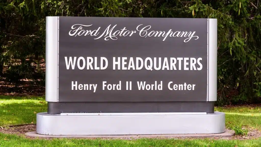 The "Henry Ford II World Center", administrative headquarters of Ford Motor Company.