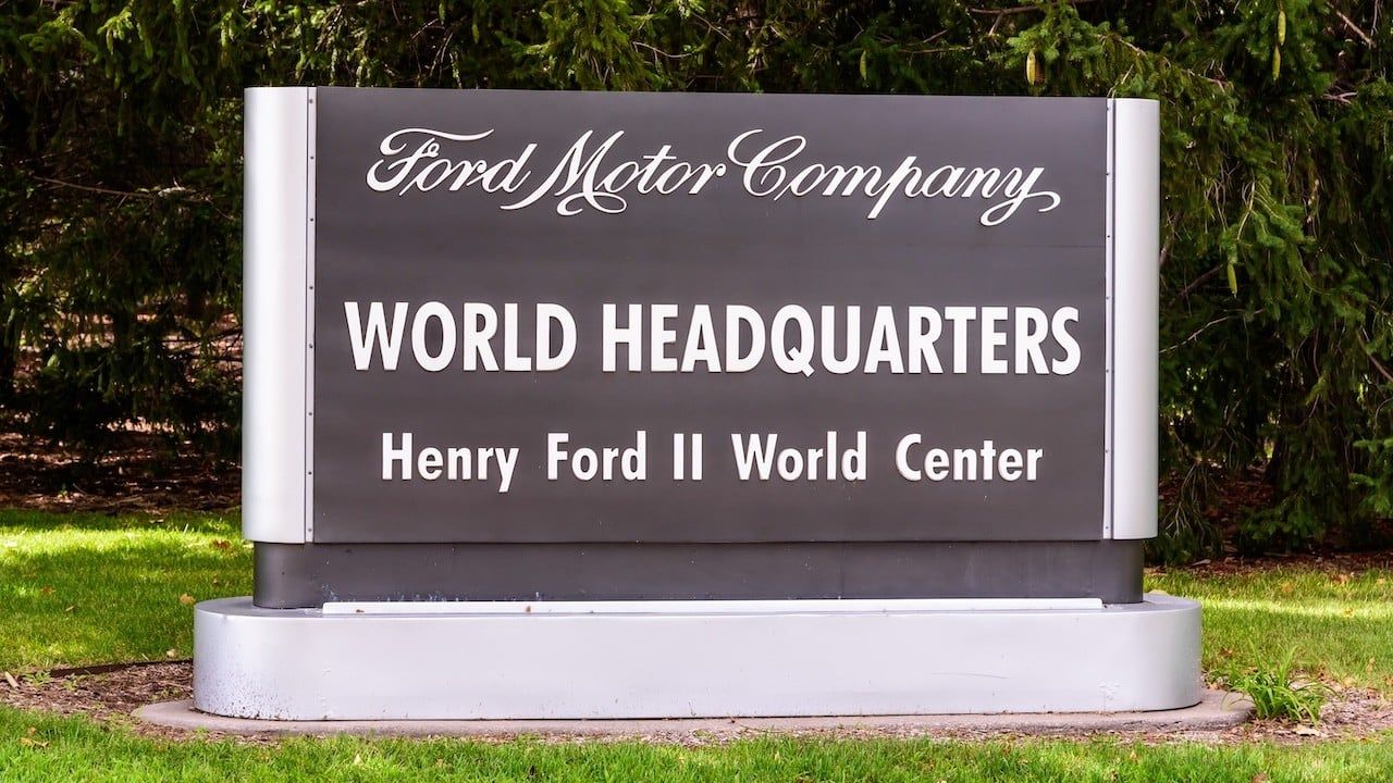 The "Henry Ford II World Center", administrative headquarters of Ford Motor Company.