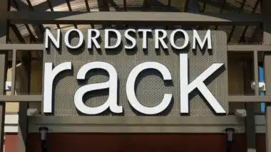 Nordstrom Rack retail store exterior and trademark logo.