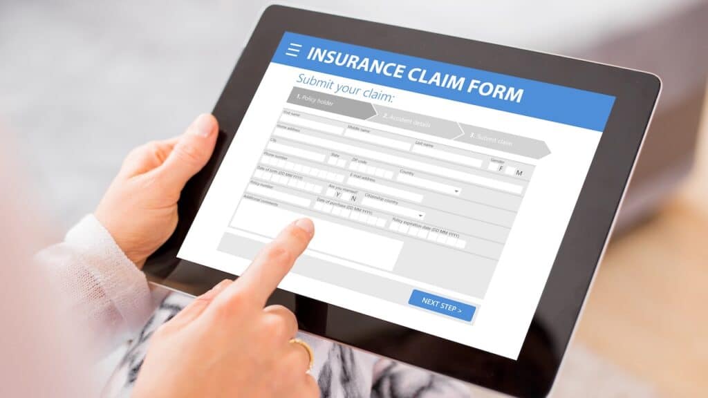 Insurance claim form