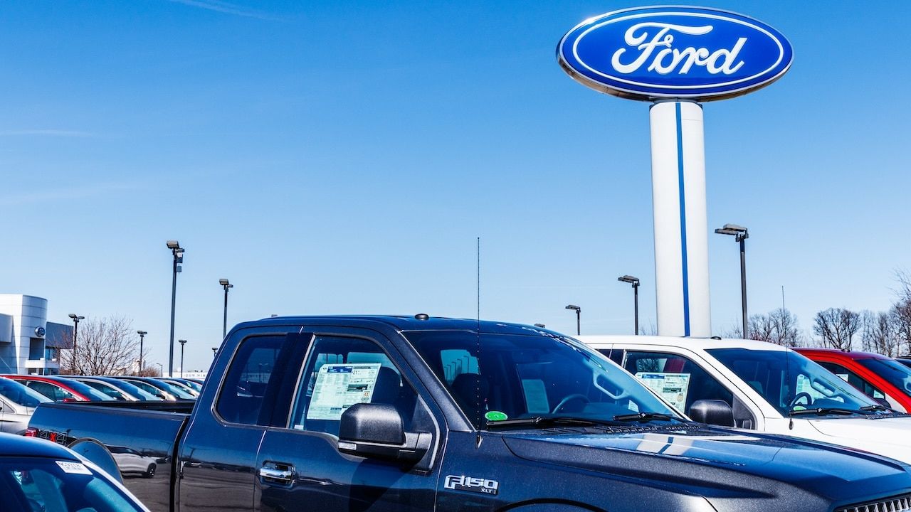 Local Ford Car and Truck Dealership.