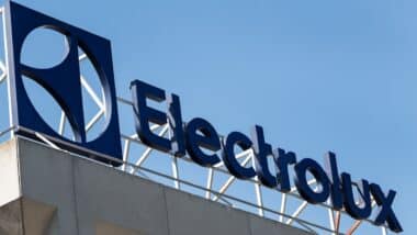 Electrolux logo on Electrolux building
