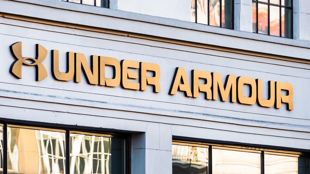 Under Armour sign at their headquarters in San Francisco