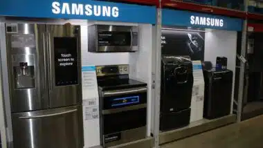 Samsung Appliances on display at local Sam's Club,