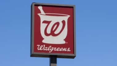 Closeup of the Walgreens sign outside one of its locations