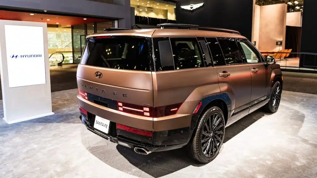 Hyundai Santa Fe SUV matte car at New York International Auto Show