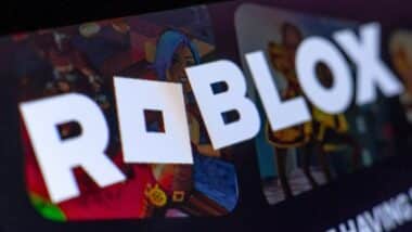 Roblox Logo on Screen Demo Display