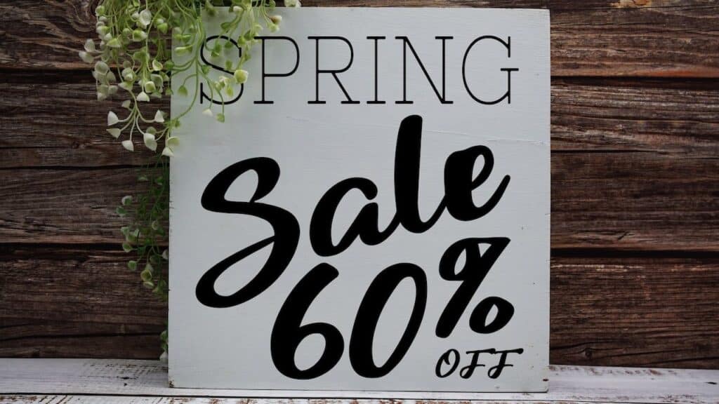 Sale 60% Promotion Offer Discount Retail Shopping Concept