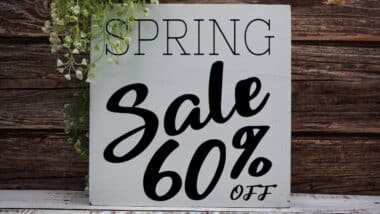 Sale 60% Promotion Offer Discount Retail Shopping Concept