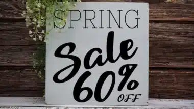 Sale 60% Promotion Offer Discount Retail Shopping Concept