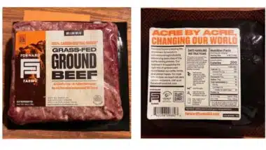 image of recalled beef packaging