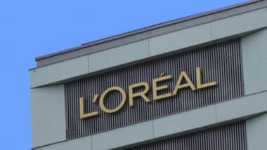 LOREAL campany logo on building