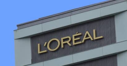 LOREAL campany logo on building