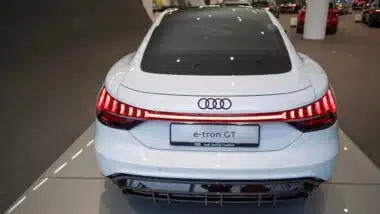 white new Luxury Electric Car Audi e-tron GT