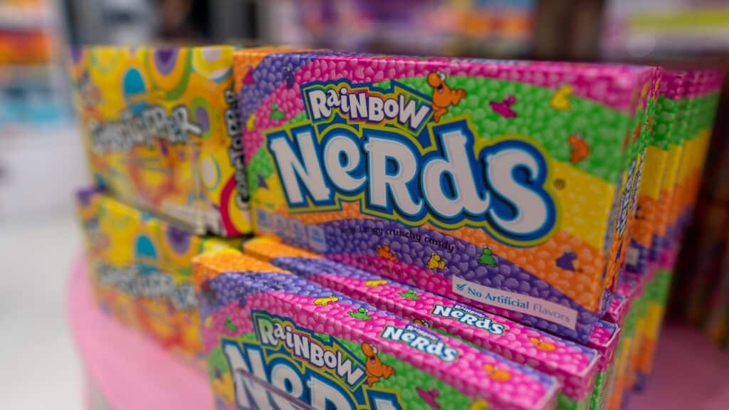Boxes of Rainbow Nerds