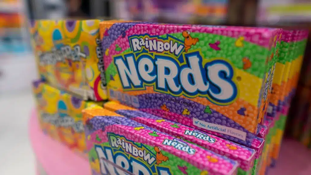 Boxes of Rainbow Nerds