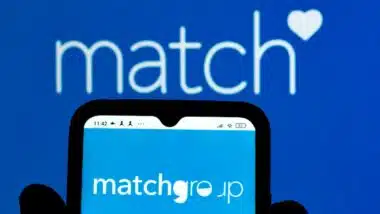 In this photo illustration Match Group, Inc. logo seen displayed on a smartphone.