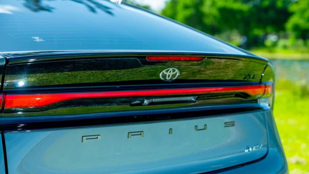 Toyota Prius hybrid gas electric vehicle.