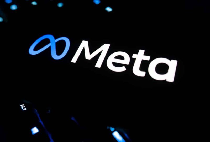Meta Logo On Smartphone Social Media Platform