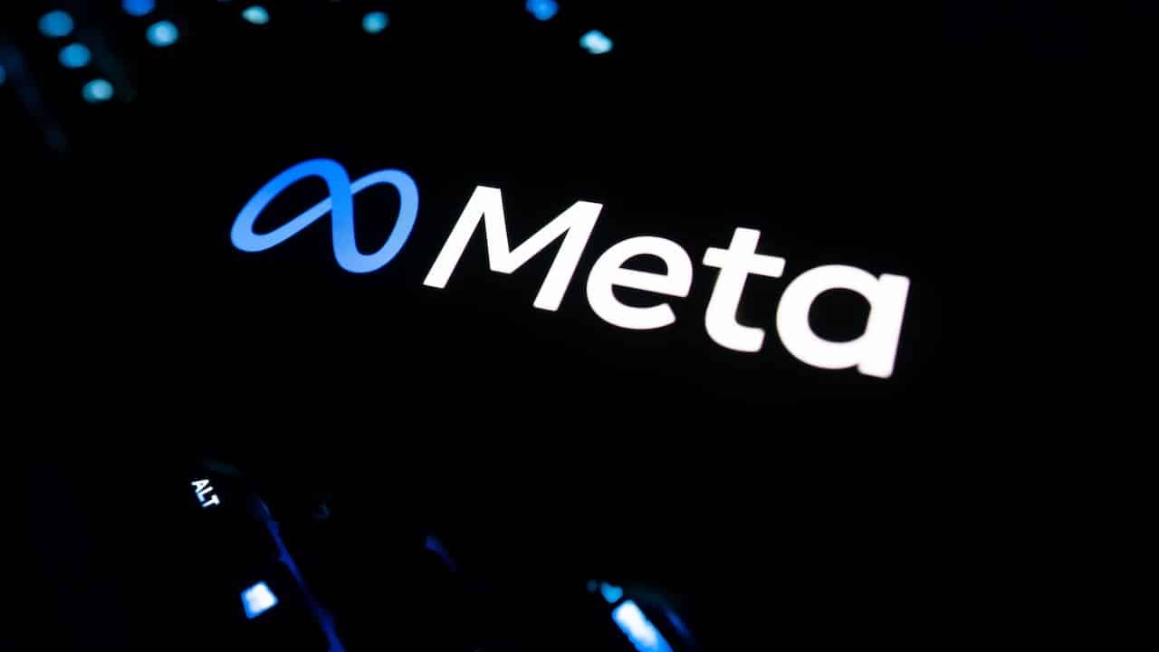 Meta Logo On Smartphone Social Media Platform