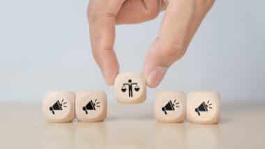 Ethical marketing and communication concept.