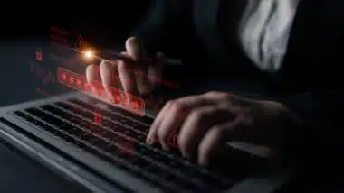 Password security breach warning with red asterisk box, cybersecurity alert, lock icons, and critical vulnerability signals in digital system