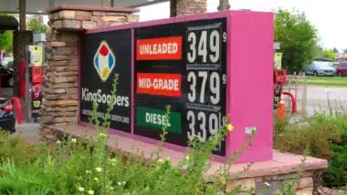 Gas station standalone sign