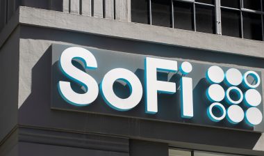 SoFi logo is seen at its headquarters in San Francisco, California. SoFi Technologies, Inc.