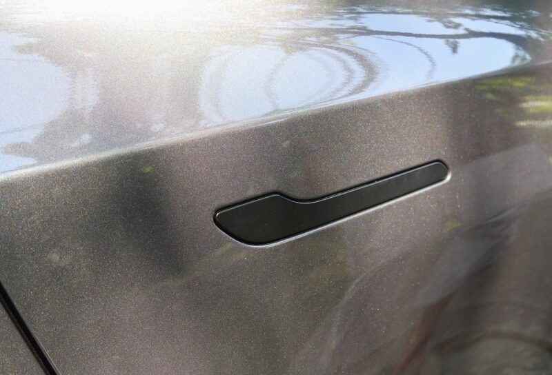 Tesla electric car outside door handle